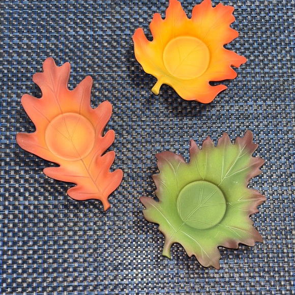 PartyLite Whispering Leaves Tealight Trio P8535U - Picture 2 of 4